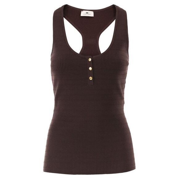 Elisabetta Franchi Women Micro-Cable Knit Top
